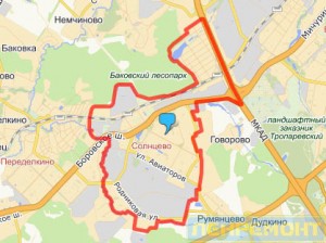 Погода в солнцево карта